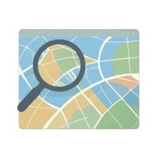 Enterprise GIS map visualization showing spatial data layers and analysis